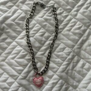“Dead Inside” Heart Necklace